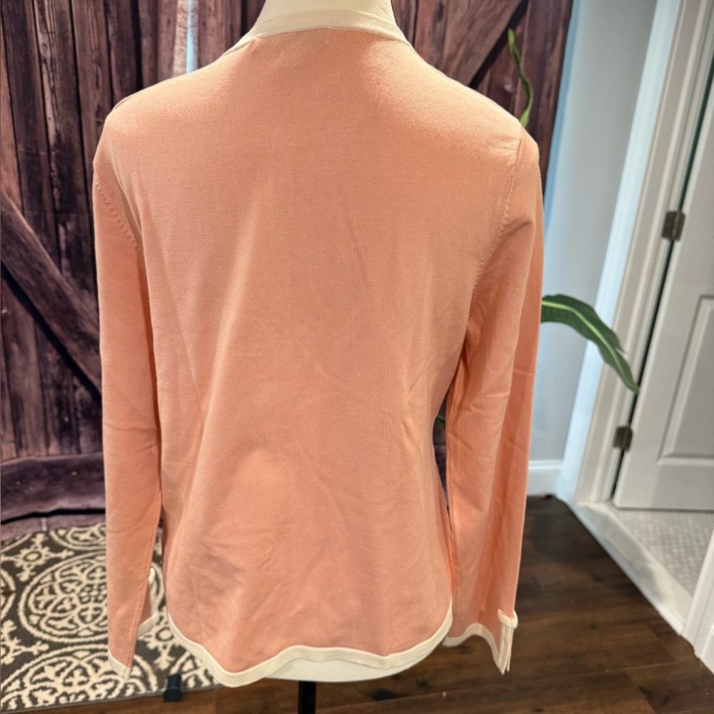 Silk Pendleton Peach Button Down Long Sleeve Shir… - image 6